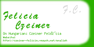 felicia czeiner business card